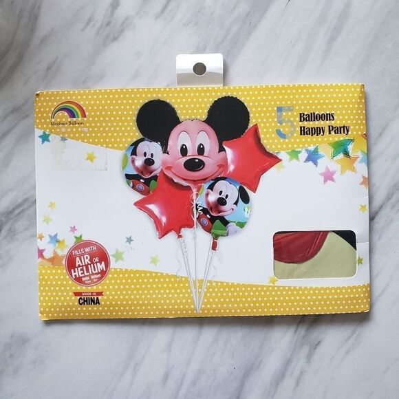 Disney Mickey Mouse 5 Pcs Party Balloons NWT - Picture 1 of 2